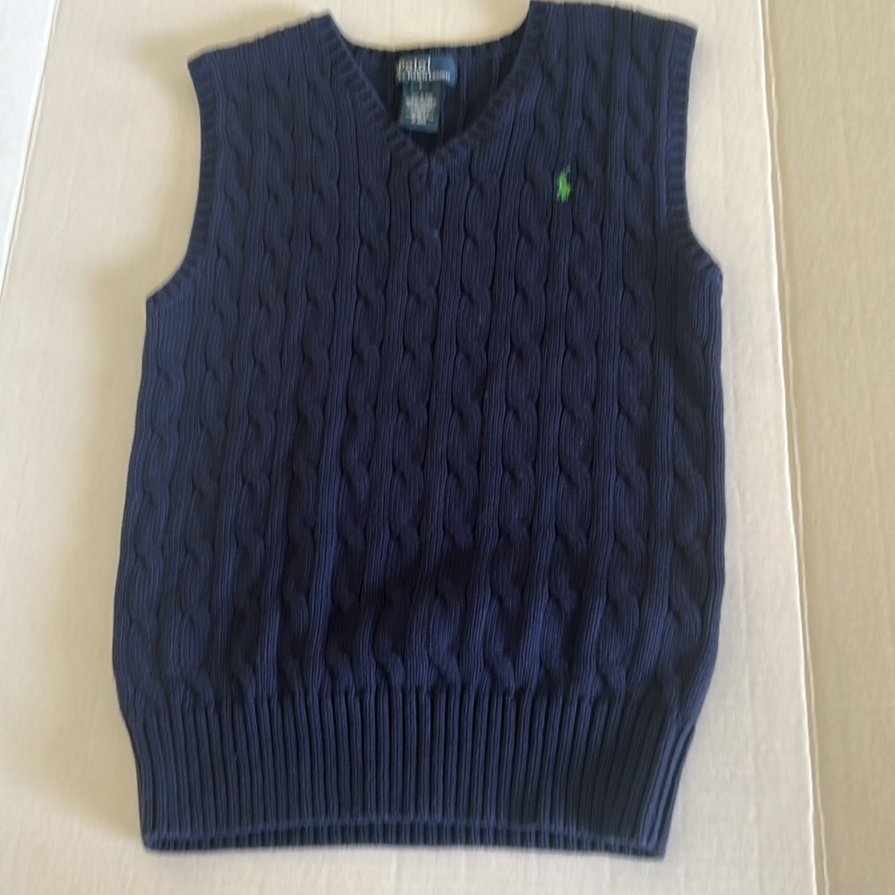 Polo boys navy blue vest